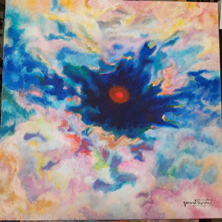 Tumeur en espace .60x60 cm