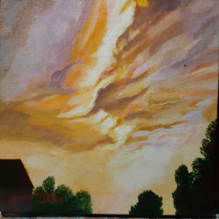 Silhouettes v&eacute;g&eacute;tal . 30x30cm