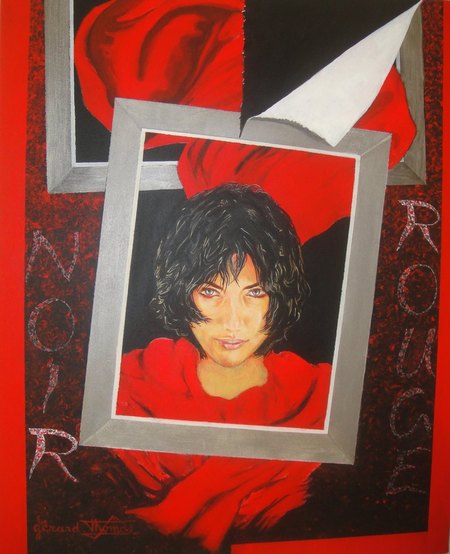 D&eacute;chirure en variation - acrylique sur toile 100x80