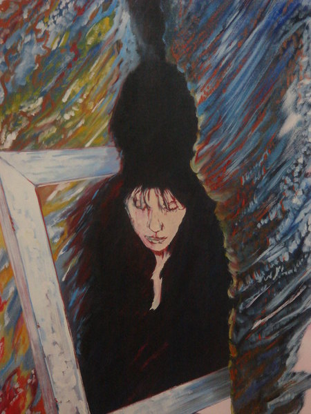 Hors cadre - (d&eacute;tail) -  huile sur toile - 146x172