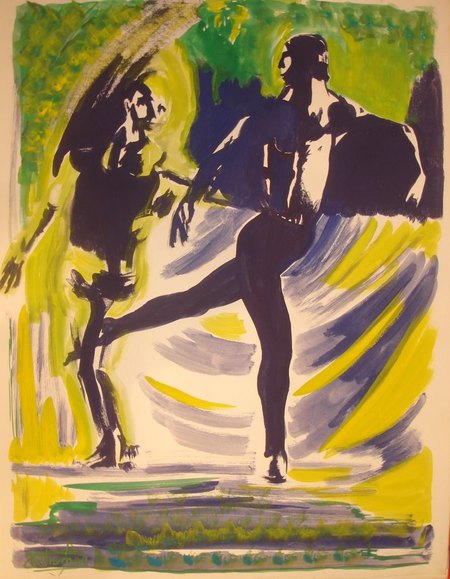 Etude - patinage 60x40
