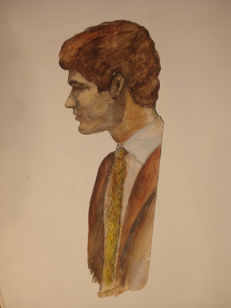 Etude auto-portrait  60x40