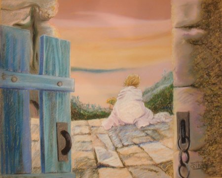 Horizon - pastel 40x60